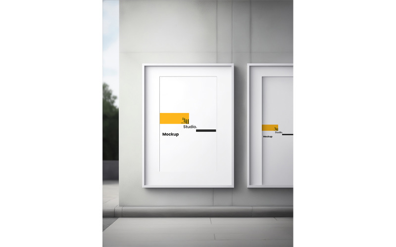 Poster Just One Frame 4 Pack Mockup Product Mockup