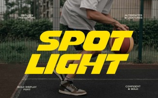 Spot Light Sans Serif Font
