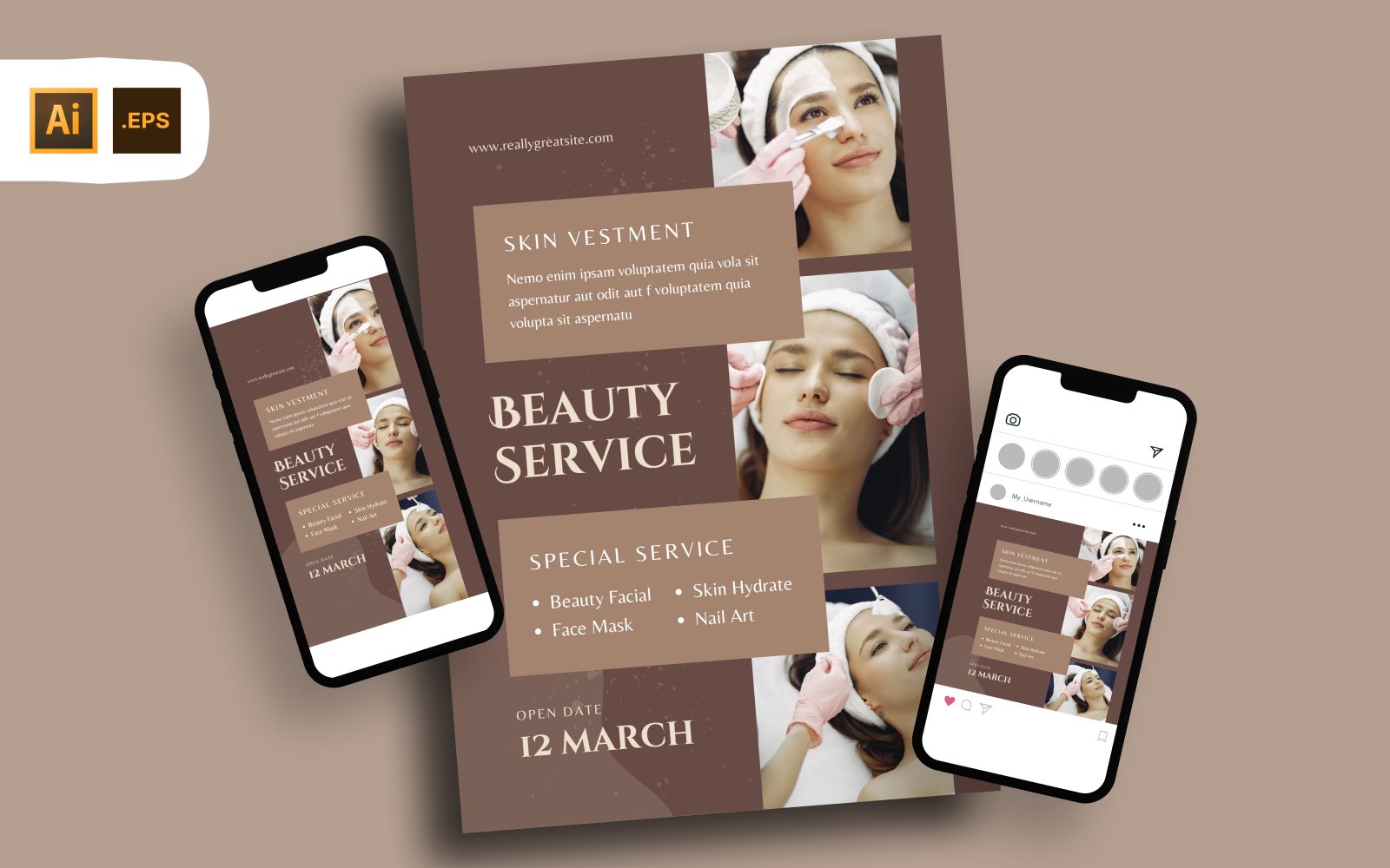Template #367452 Clinic Beauty Webdesign Template - Logo template Preview