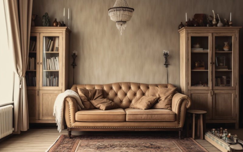 Italian Chic Captivating Living Room Interiors 258 Illustration