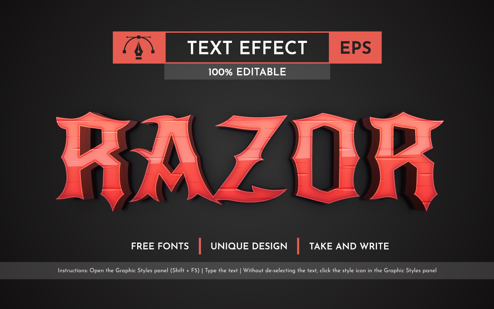 Template #367515 Effect Font Webdesign Template - Logo template Preview