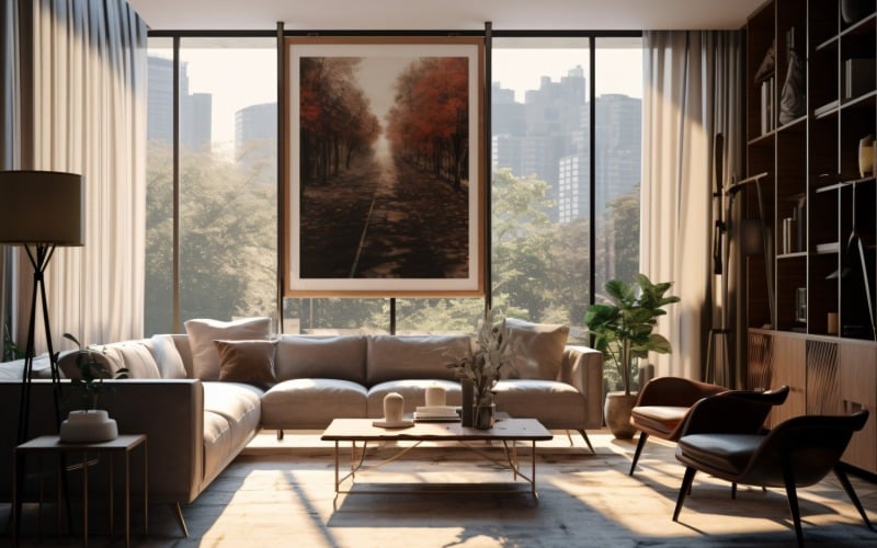 Italian Chic Captivating Living Room Interiors 352 Illustration