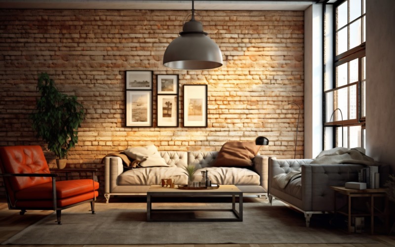 Italian Flair Luxurious Living Room Interiors 347 Illustration