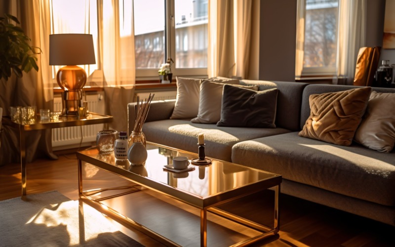 Elegance Redefined An Italian Living Room Oasis 366 Illustration