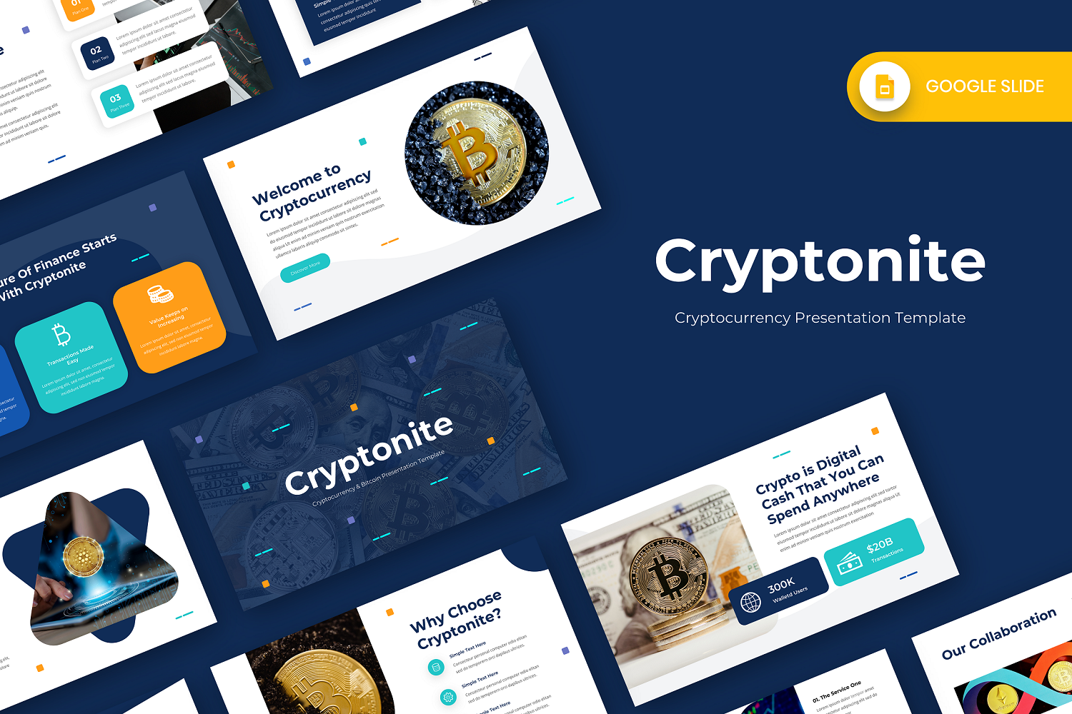 Cryptonite - Cryptocurrency Google Slide Template