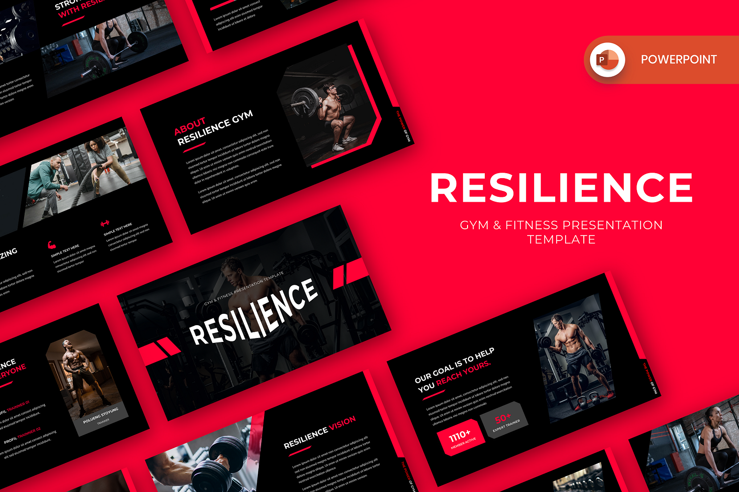 Resilience - GYM & Fitness PowerPoint Template