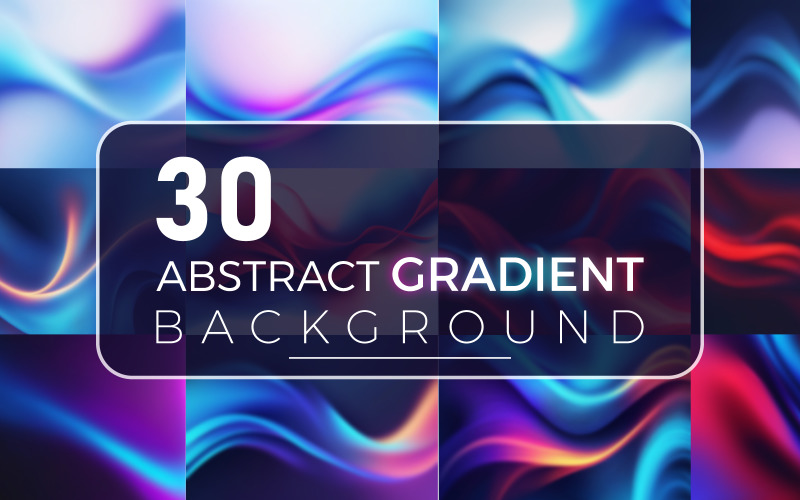 30+ Abstract Gradient background illustration bundle. VOL3 Background
