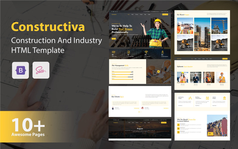 Constructiva - Construction And Industry HTML Template Website Template