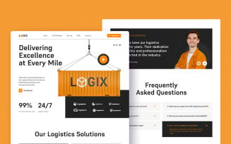 Logix - Logistics Landing Page