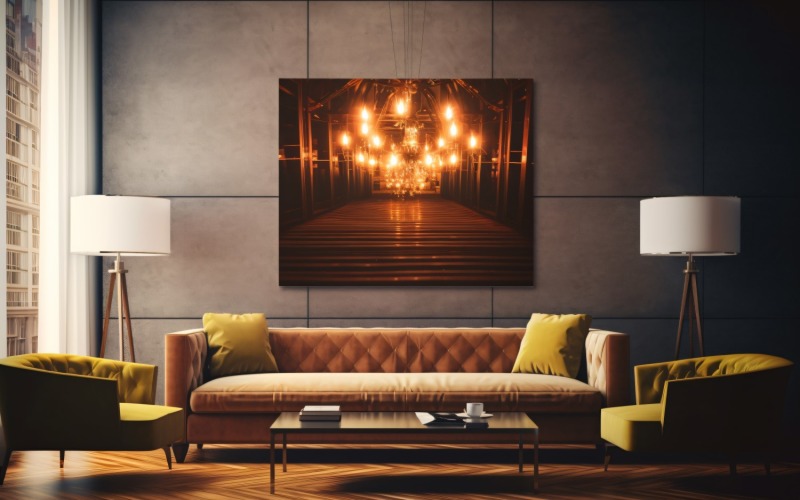 Italian Chic Captivating Living Room Interiors 567 Illustration