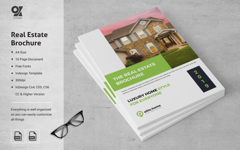 16 Pages Real Estate Brochure Corporate Identity