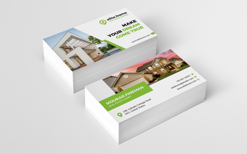 Real Estate Agent Business Card Corporate Identity