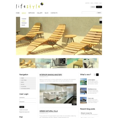 Interior Design Drupal Template