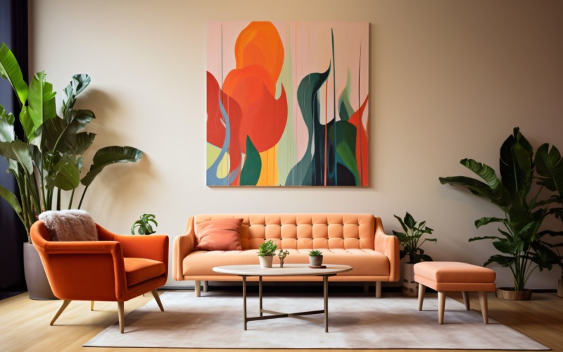 Italian Chic Captivating Living Room Interiors 662 Illustration