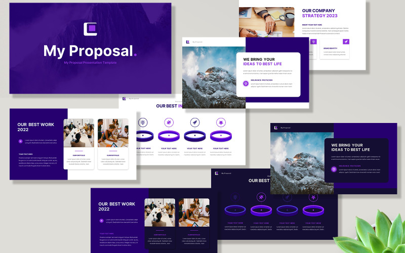 My Proposal Powerpoint Presentation Template PowerPoint Template