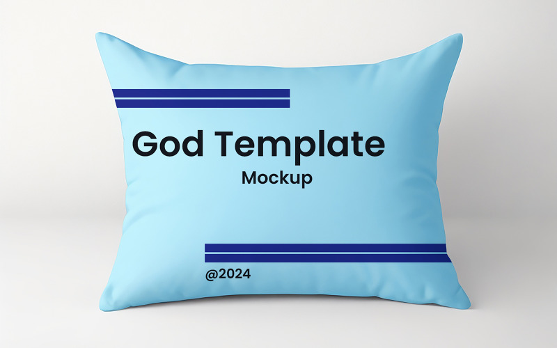 Pillow Blue And Green 8 Pack Mockup Product Mockup