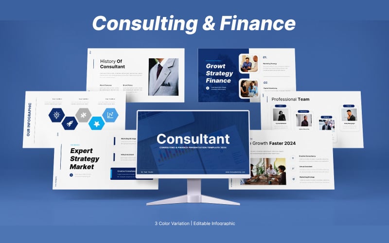 Finance Consulting Powerpoint Template PowerPoint Template