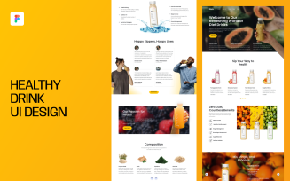 Healthy Drink UI Design Template