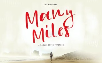 Many Miles - A Casual Typeface Font
