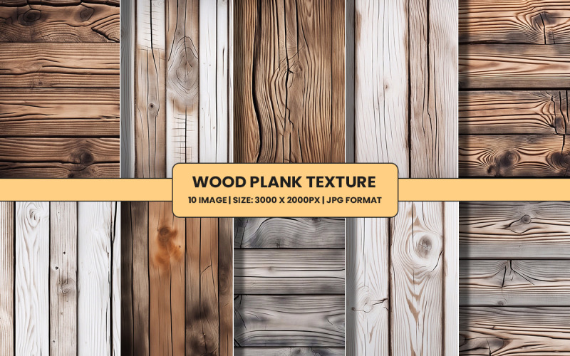 Rustic wood plank texture background Background