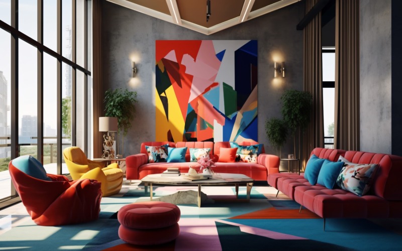 Italian Chic Captivating Living Room Interiors 778 Illustration