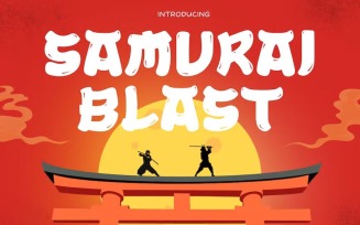 Samurai Blast - Japanese Style Fonts