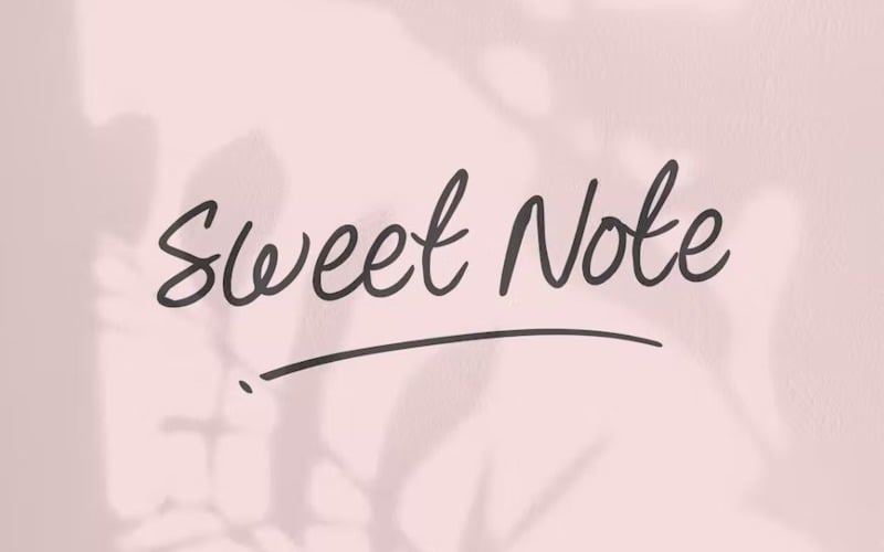 Sweet Note - Wedding Note Handwritten Font