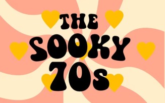 The Sooky 70s - Groovy Retro Bubbly Font