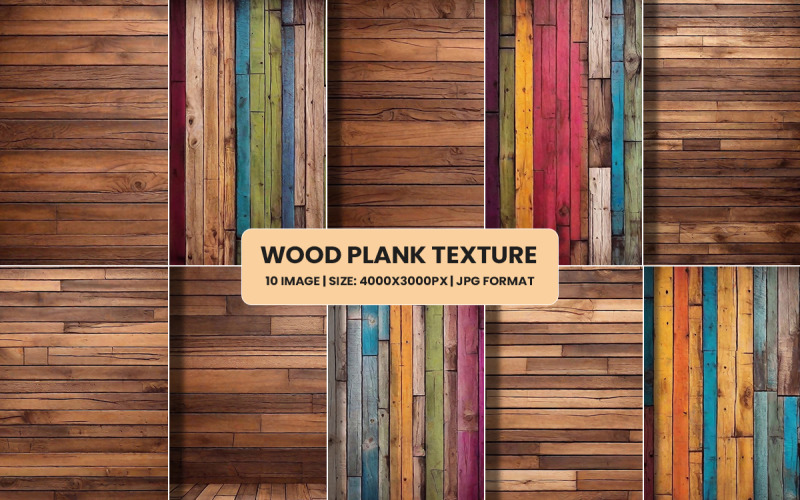 Colorful wood digital paper, texture background Background
