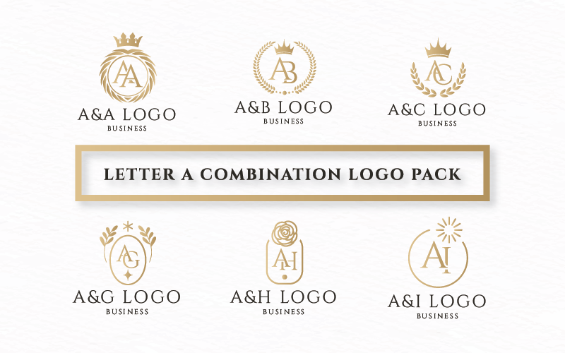 Letter A Combination Logo Pack Pro Branding Logo Template