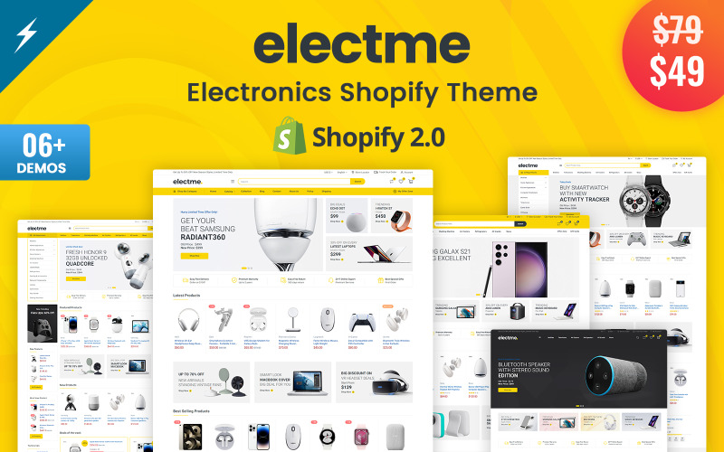 Electme - Electronics Shopify 2.0 Theme Shopify Theme