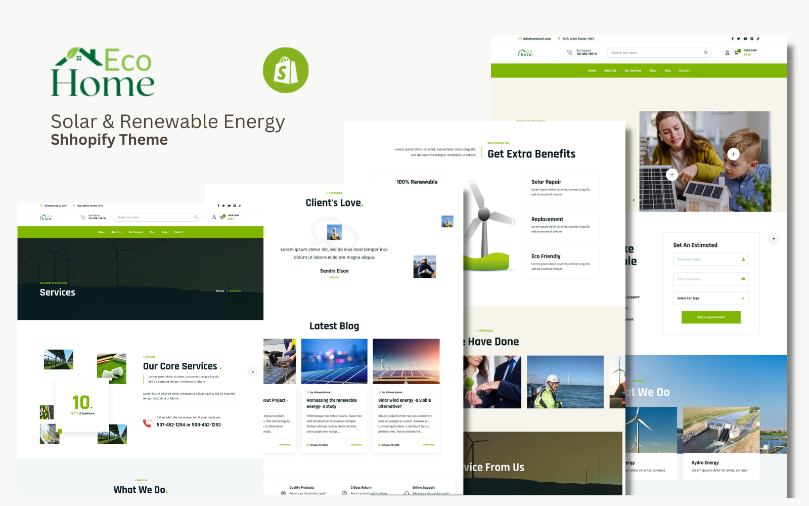 Eco Home - Solar & Renewable Energy Shopify Theme