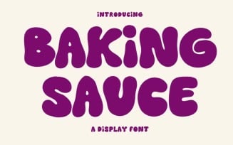 Baking Sauce - Retro Modern Hand drawn Fonts