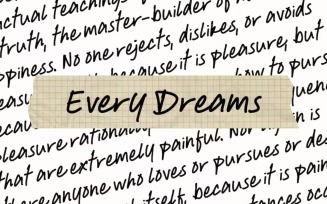 Every Dreams - Handwritten Font