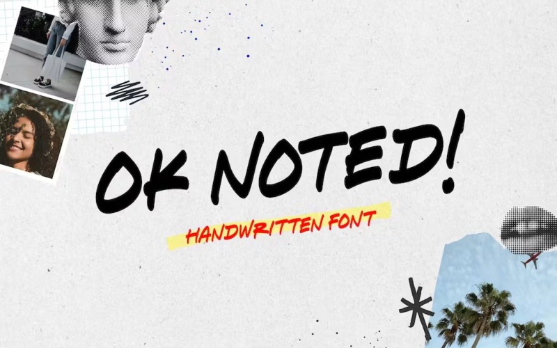 Ok Noted - Handwritten Display Font