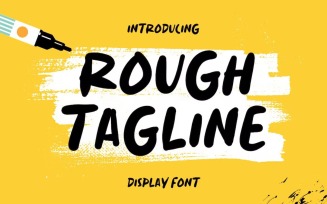 Rough Tagline - Handwritten Display Font