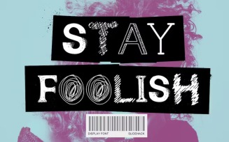 Stay Foolish - Handdrawn Display Font