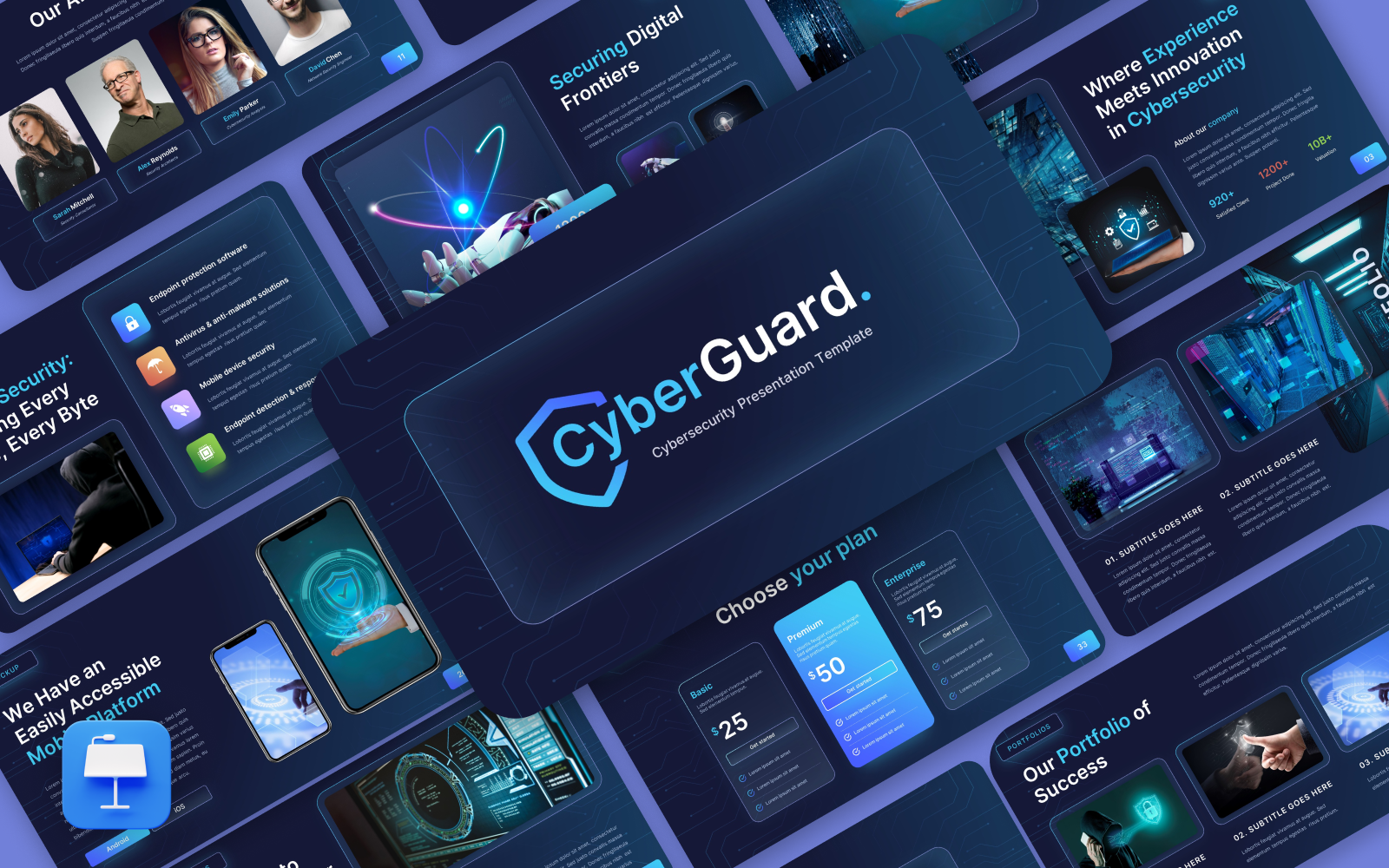 CyberGuard – Cybersecurity Keynote Template