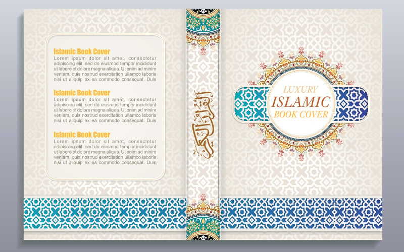 Arabic Luxury Book Cover Design Corporate Identity