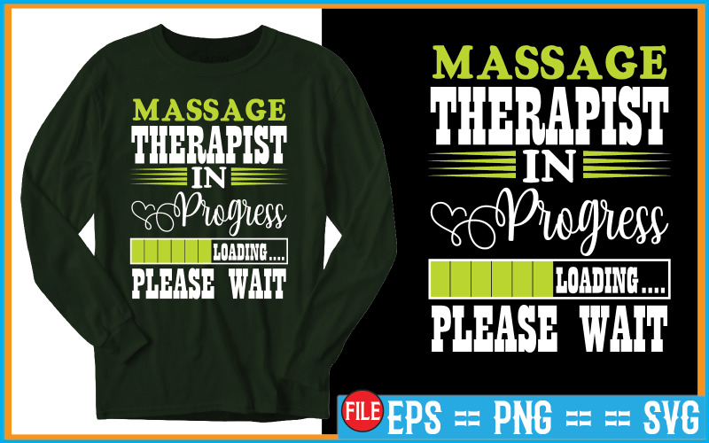 Massage Therapist In Progress Loading Please Wait T-shirt