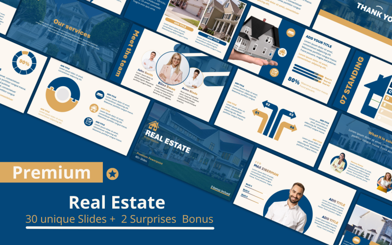 Real estate presentation powerpoint Premium PowerPoint Template