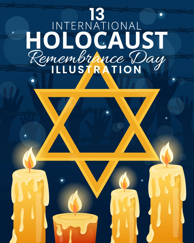 Kit Graphique #368826 Holocaust Remembrance Divers Modles Web - Logo template Preview