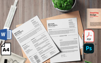 Bryan Mitchell printable 'Ms word' resume tamplate
