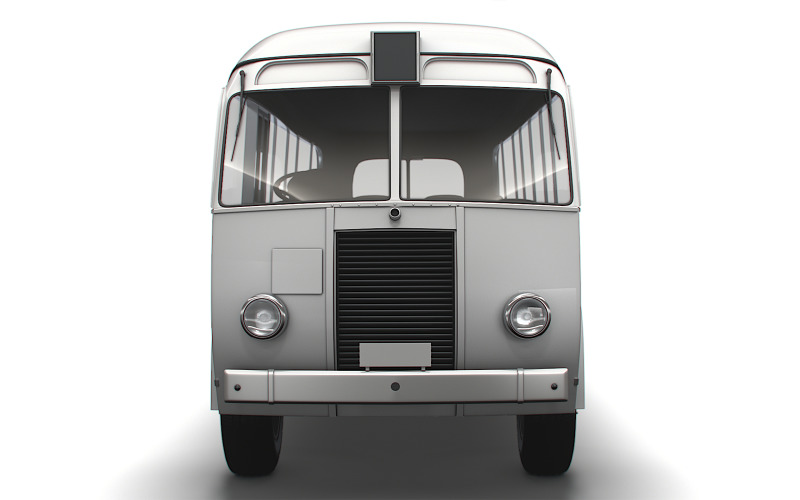 Generic Old Bus retro bussines Model