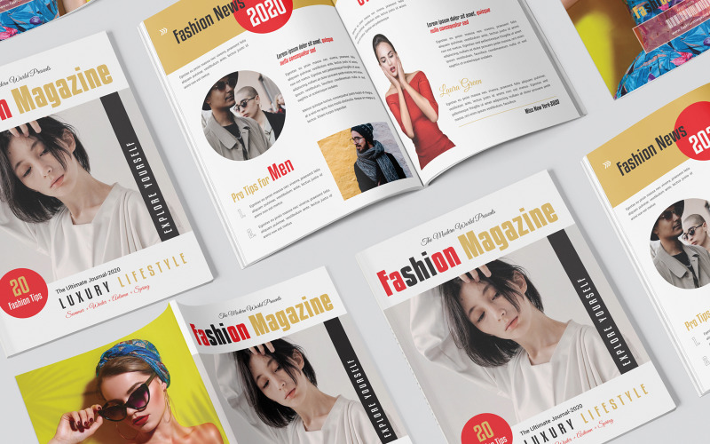 16 Pages Fashion Magazine Corporate Identity