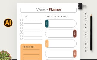 Printable Weekly Planner Template
