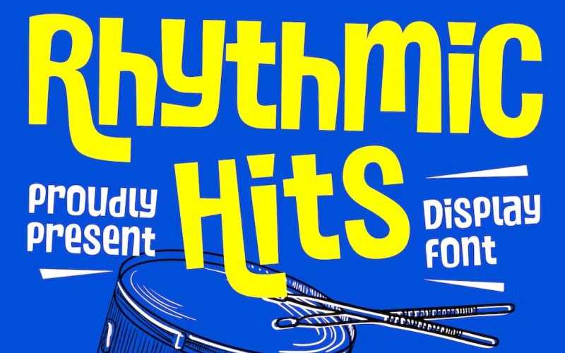 Rythmic Hits - Handdrawn Display Font