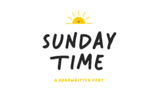 Sunday Time – Handwritten Font