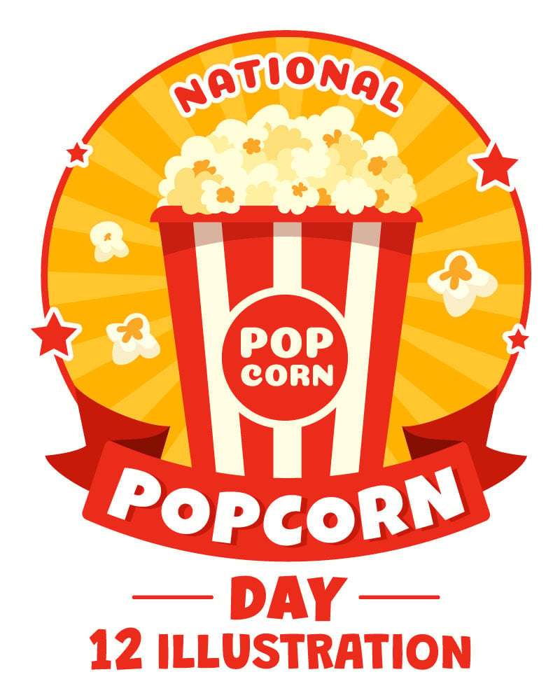 Template #368977 Popcorn Day Webdesign Template - Logo template Preview