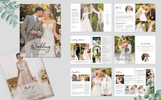 Wedding Photography Magazine Template, Pricing Guide